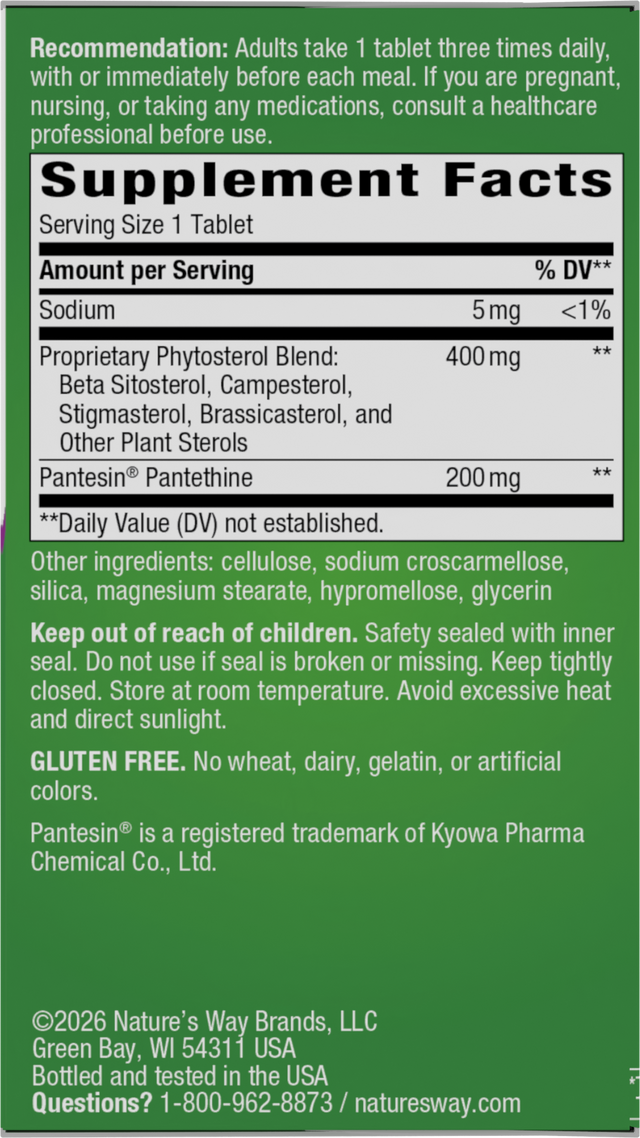 Nature's Way® | Cholesterol Shield Phytosterol Blend - right side of pack