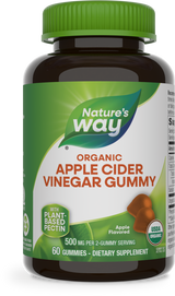 Nature's Way® | Organic Apple Cider Vinegar Gummies, 60 gummies, Apple