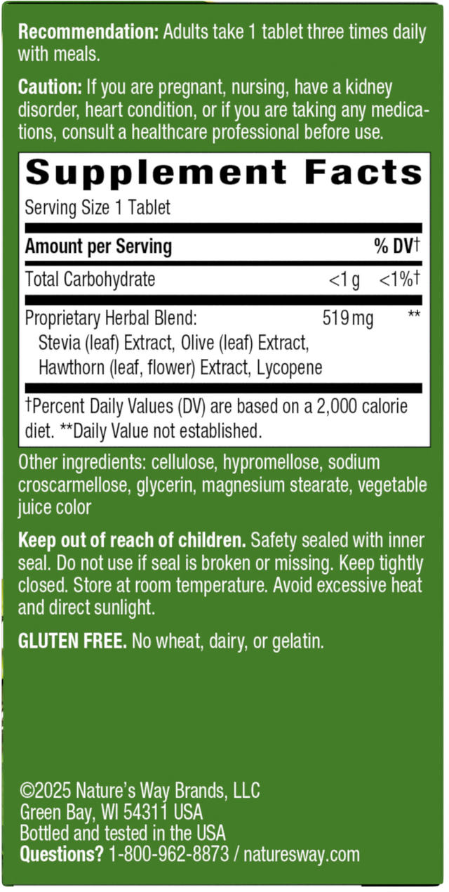 Nature's Way® | BP Manager - right side of pack