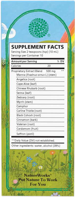 <{%360IMAGE1_10020100%}>Nature's Way® | NatureWorks Swedish Bitters - back of pack