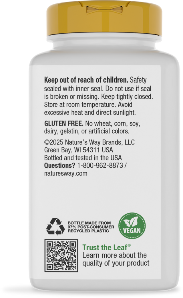 Nature's Way® | MSM - back of pack