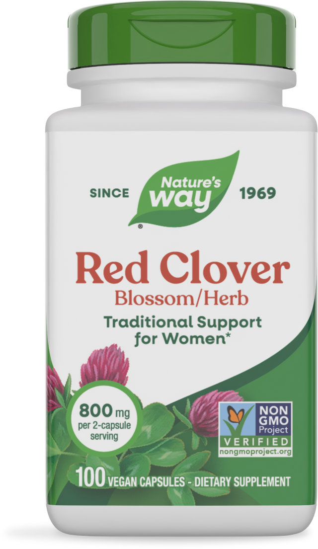 Nature's Way® | Red Clover Blossom / Herb, 100 capsules