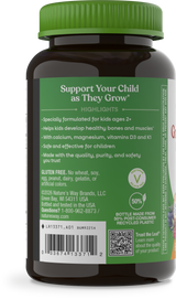 Nature's Way® | Kids Growing Bones & Muscles Gummies - left side of pack