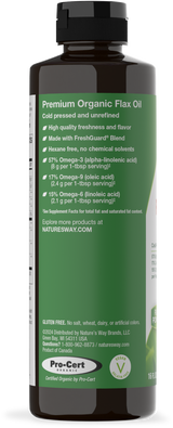 Nature's Way® | Organic Flax Oil - left side of pack