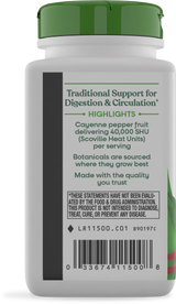 Nature's Way® | Cayenne Fruit - left side of pack