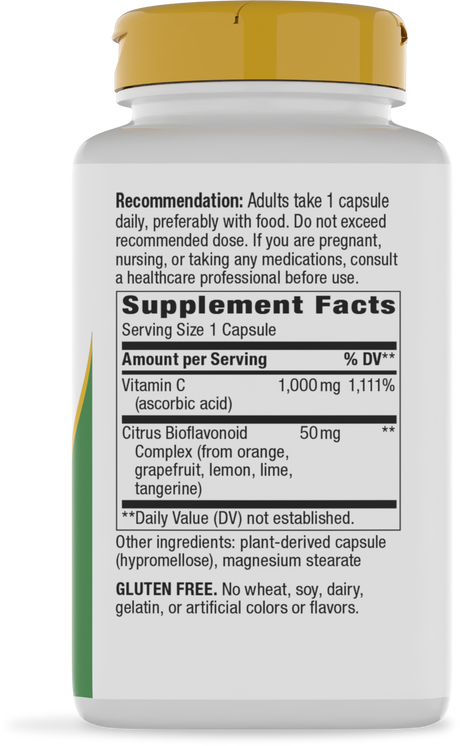 Nature's Way® | Vitamin C with Bioflavonoids Extra Strength - right side of pack