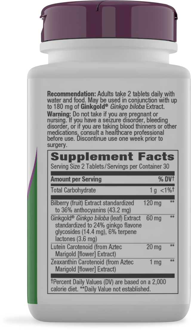 Nature's Way® | Ginkgold Eyes - right side of pack