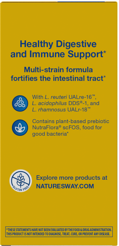 <{%360IMAGE6_15024%}>Nature's Way® | Primadophilus Reuteri Probiotics - left side of pack