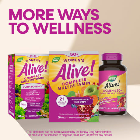 <{%MAIN14_13662%}>Nature's Way® | Alive! Women's 50+ Complete Multivitamin