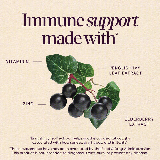 Nature's Way® | Sambucus Cough◊ + Throat* Elderberry Lozenge