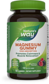 Nature's Way® | Magnesium Gummy, 60 gummies, Mixed Berry