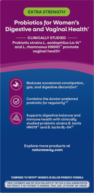 <{%360IMAGE3_11581%}>Nature's Way® | Fortify Women's Daily Pre+Probiotic - left side of pack