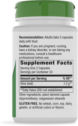 Nature's Way® | Olive Leaf - right side of pack