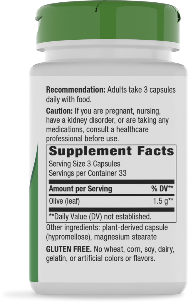 Nature's Way® | Olive Leaf - right side of pack