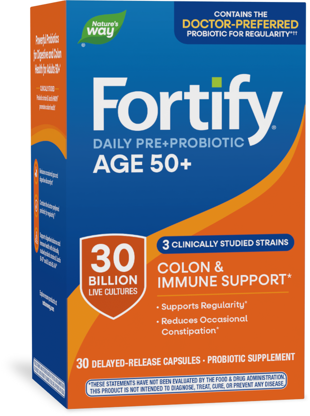 Nature's Way® | Fortify Daily Pre+Probiotic Adults 50+, 30 capsules