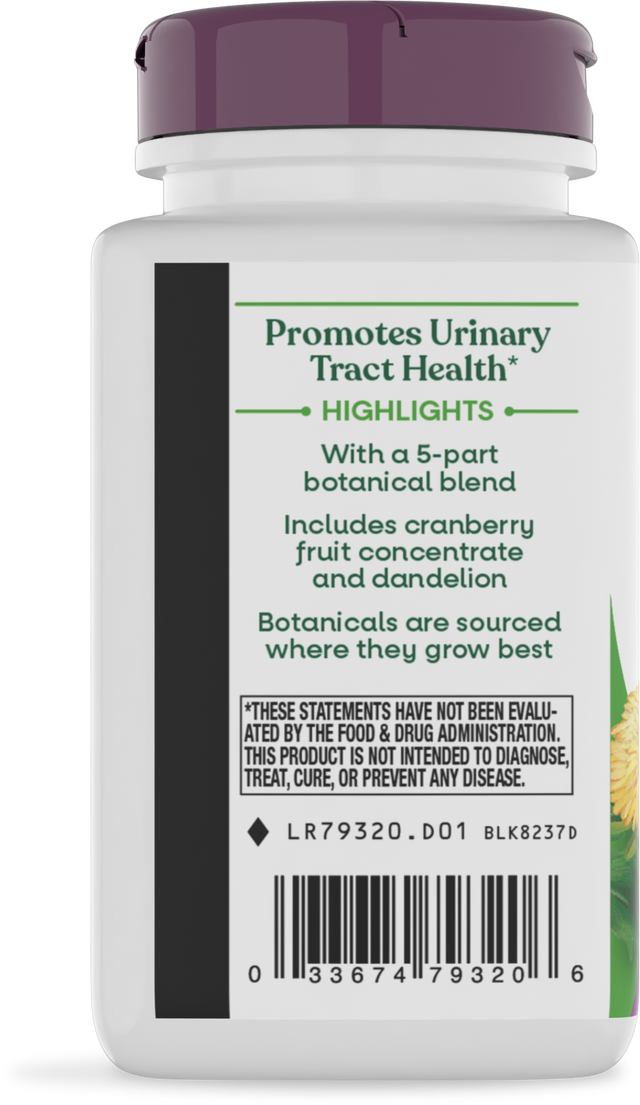 Nature's Way® | Urinary with Cranberry Premium Blend - left side of pack