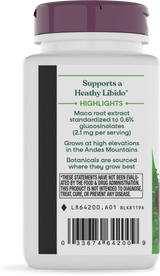 Nature's Way® | Maca Standardized Extract - left side of pack
