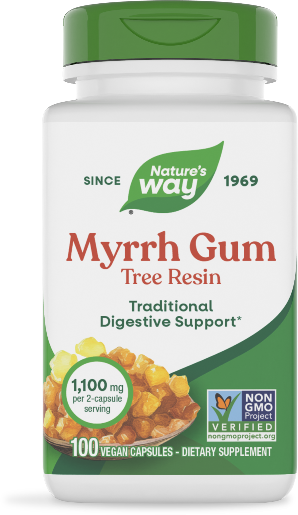 Nature's Way® | Myrrh Gum Tree Resin, 100 capsules