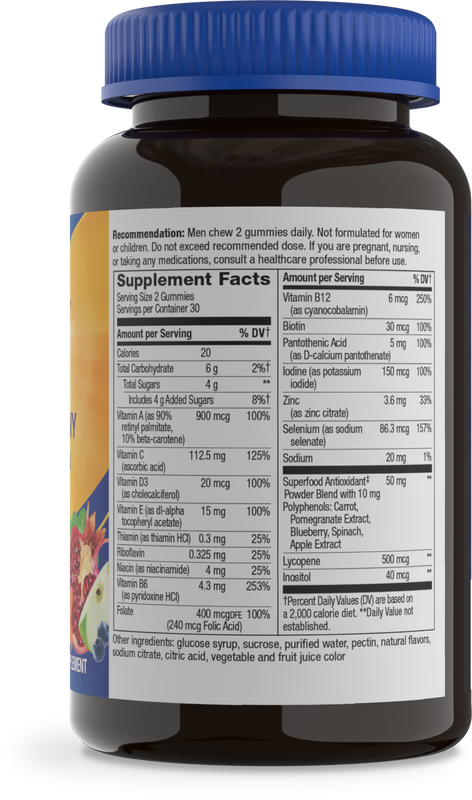 Nature's Way® | Alive! Men's Gummy Multivitamin - right side of pack