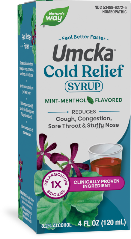 Nature's Way® | Umcka Cold Relief Syrup, 4 fl oz (120 ml), Mint-Menthol