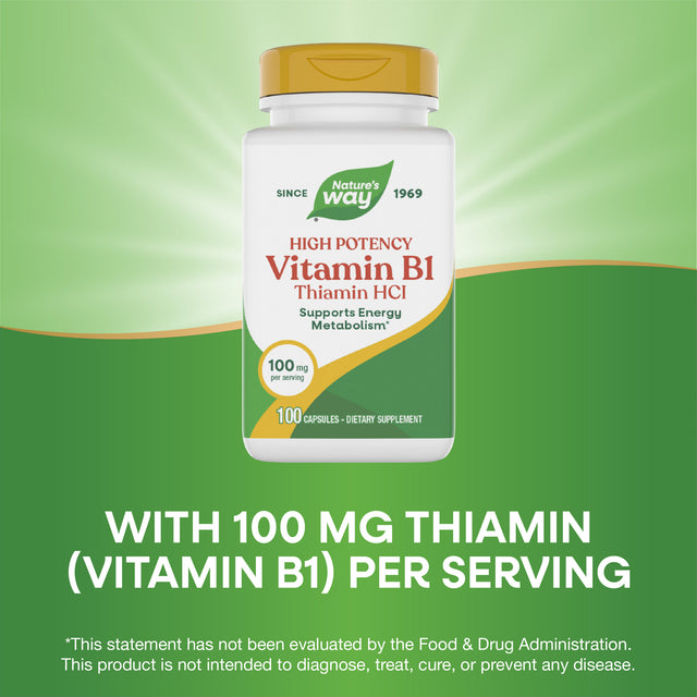 Nature's Way® | Vitamin B1 High Potency Thiamin HCl