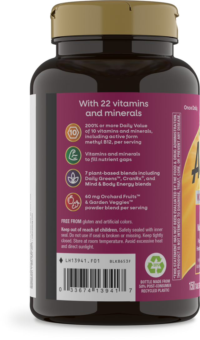 Nature's Way® | Alive! Women's 50+ Ultra Multivitamin - left side of pack