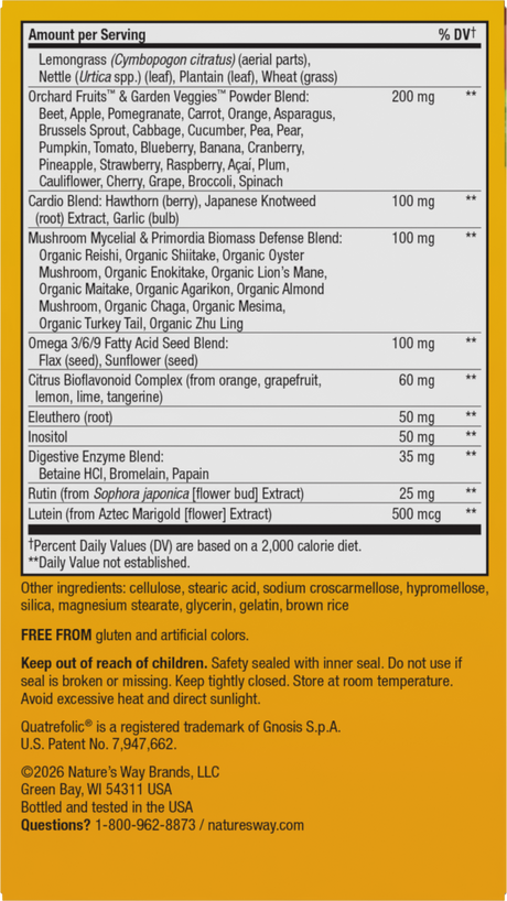 <{%360IMAGE5_14931%}>Nature's Way® | Alive! Max3 Potency Adult Complete Multivitamin-No Added Iron - back of pack