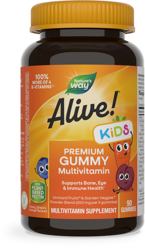Nature's Way® | Alive! Premium Kids Gummy Multivitamin - right side of pack