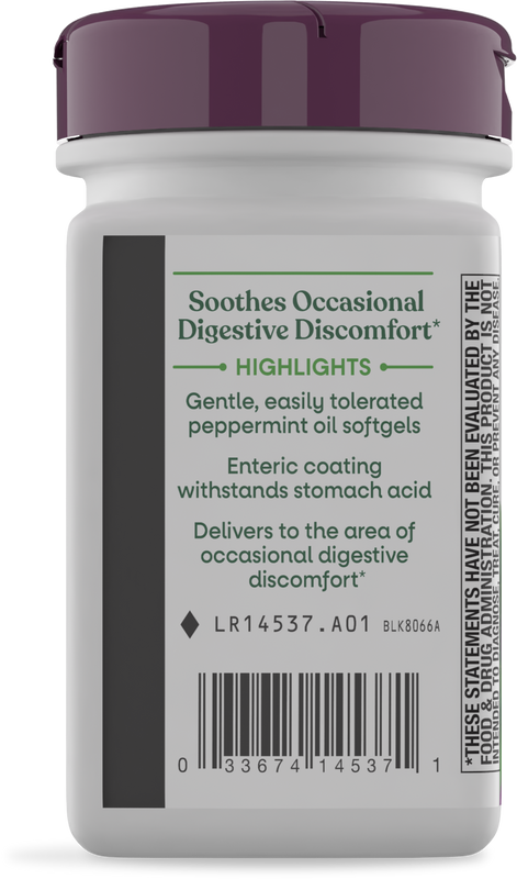 <{%360IMAGE2_14537%}>Nature's Way® | Pepogest (Peppermint Oil) - left side of pack