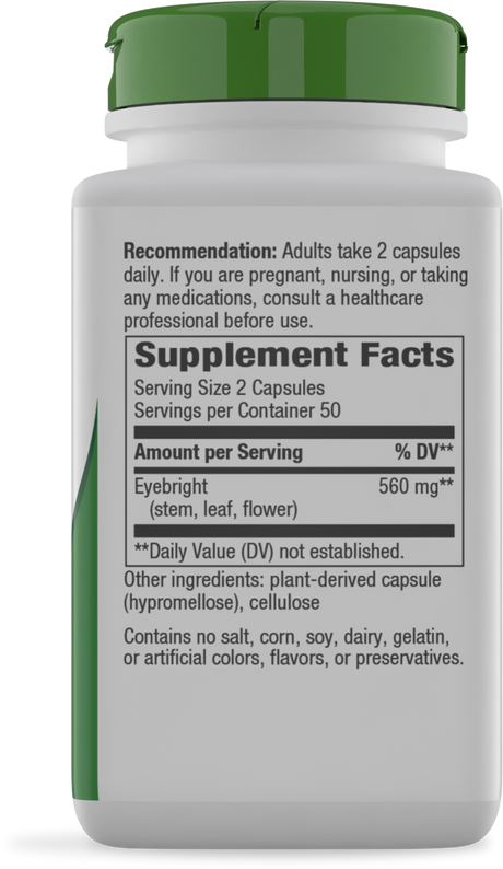 Nature's Way® | Eyebright Herb - right side of pack