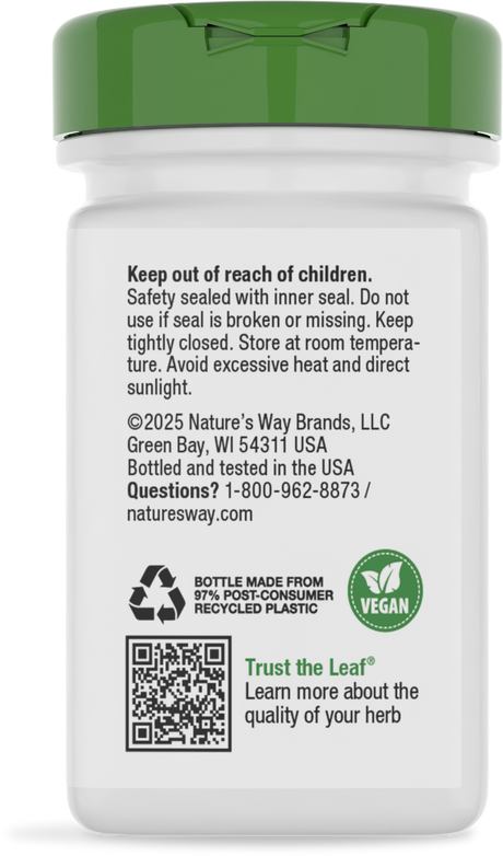 Nature's Way® | Ivy Extract From English Ivy - back of pack
