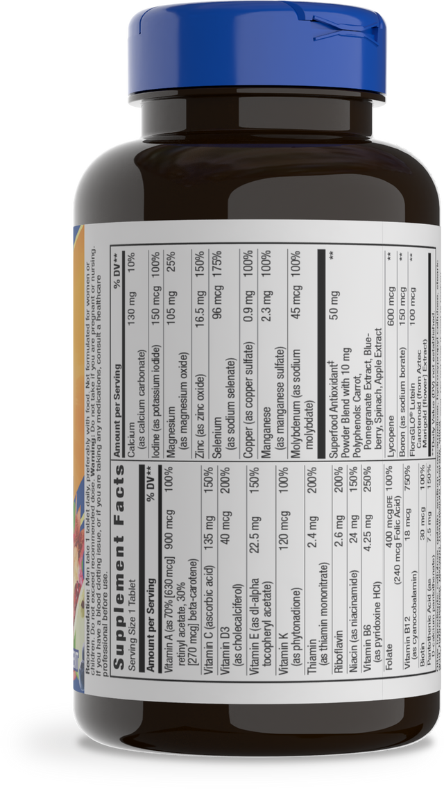 Nature's Way® | Alive! Men's Complete Multivitamin - right side of pack
