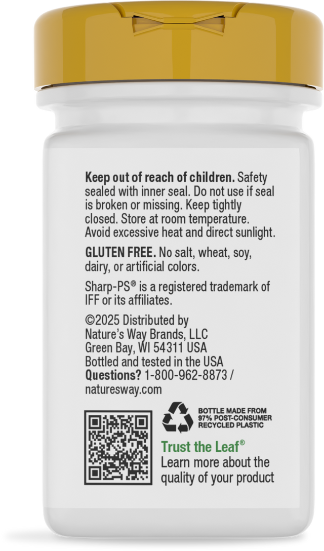 Nature's Way® | Phosphatidylserine - back of pack