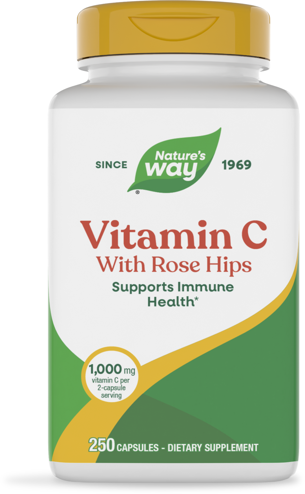 Nature's Way® | Vitamin C with Rose Hips, 250 capsules