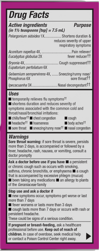 <{%360IMAGE1_15148%}>Nature's Way® | Umcka Cold & Flu Relief Syrup - right side of pack