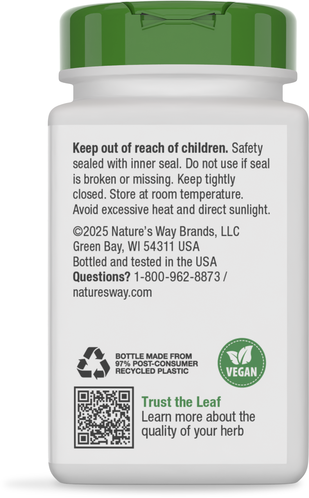 Nature's Way® | Burdock Root - back of pack