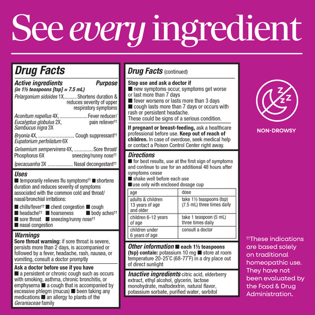 Nature's Way® | Umcka Cold & Flu Relief Elderberry Syrup