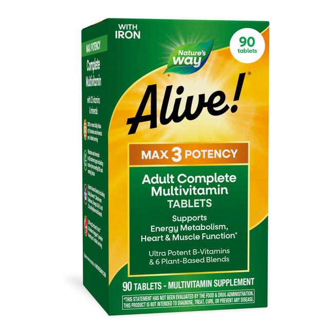 Nature's Way® | Alive! Max3 Potency Adult Complete Multivitamin