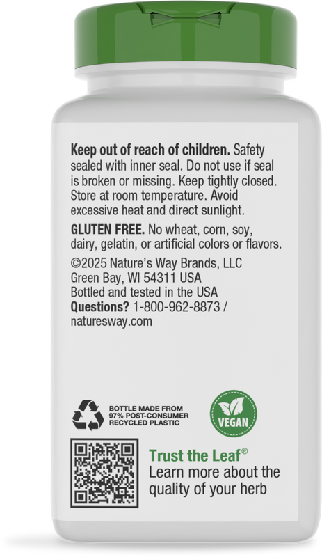 Nature's Way® | Black Cohosh Root - back of pack