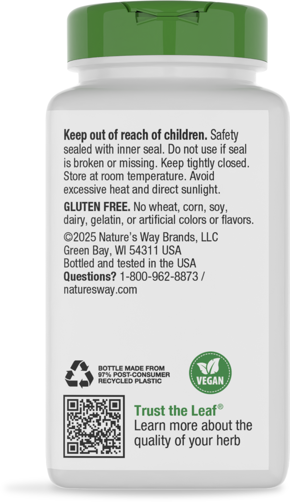 Nature's Way® | Black Cohosh Root - back of pack