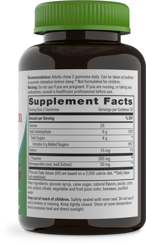 <{%360IMAGE1_14390%}>Nature's Way® | Quick Calm Gummy - right side of pack