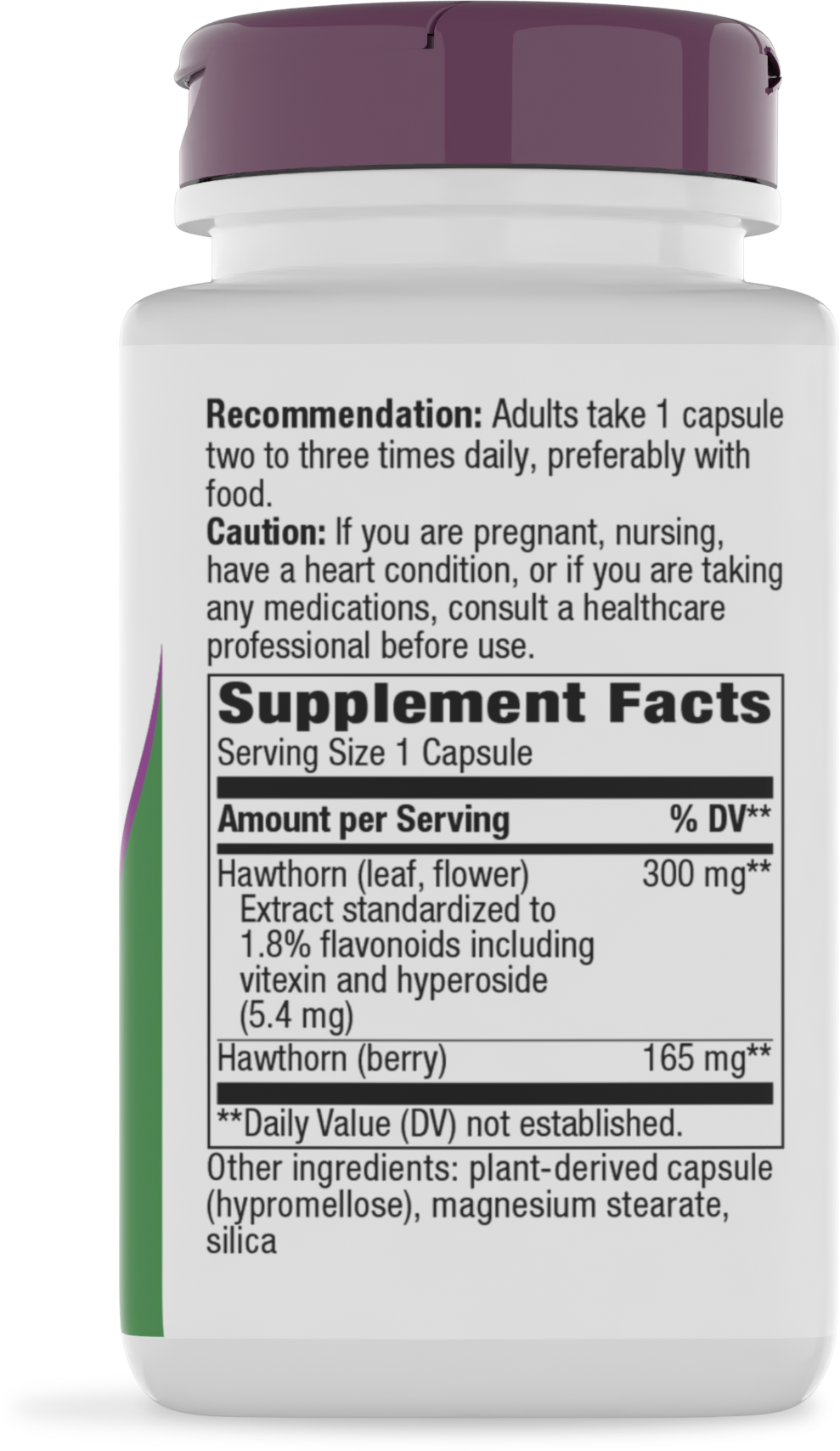 Nature's Way® | Hawthorn Standardized Extract - right side of pack