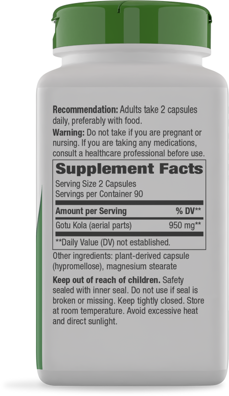 <{%360IMAGE1_14008%}>Nature's Way® | Gotu Kola Herb - right side of pack