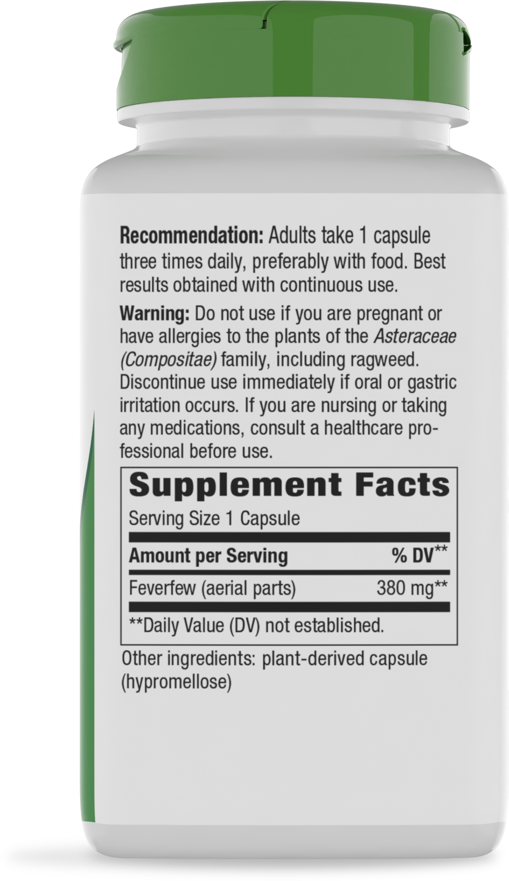 Nature's Way® | Feverfew Herb - right side of pack