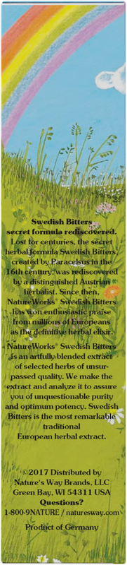 <{%360IMAGE10_10030250%}>Nature's Way® | NatureWorks Swedish Bitters - left side of pack