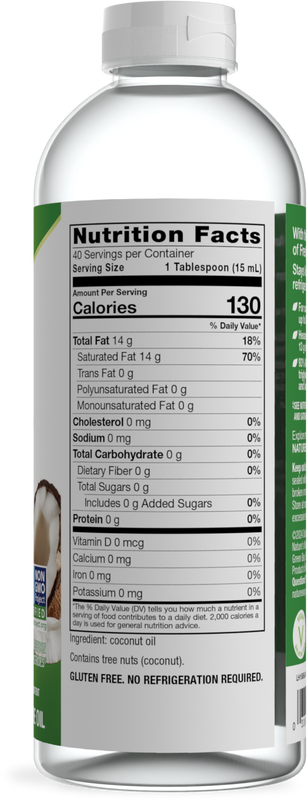 <{%360IMAGE4_15858%}>Nature's Way® | Liquid Coconut Oil - right side of pack