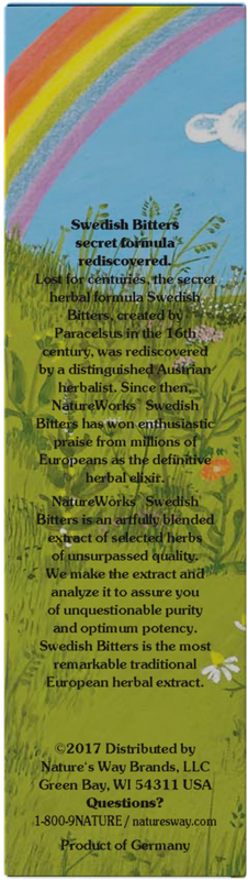 <{%360IMAGE3_10020100%}>Nature's Way® | NatureWorks Swedish Bitters - left side of pack