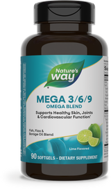 Nature's Way® | Mega 3/6/9, 90 softgels, Lime