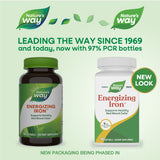 Nature's Way® | Energizing Iron - package updates old to new