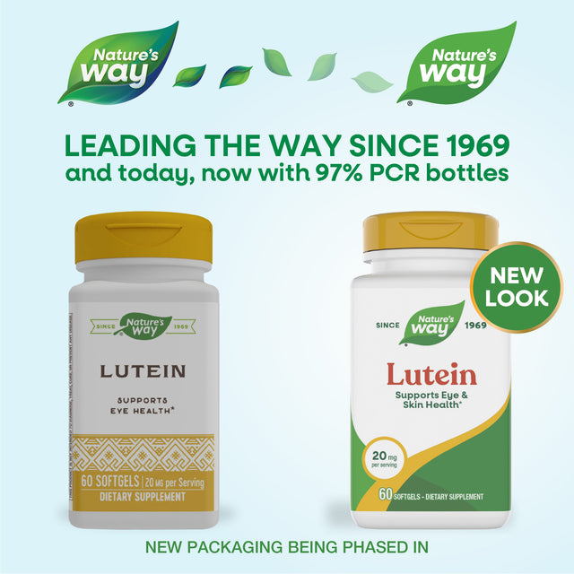 Nature's Way® | Lutein - package updates old to new